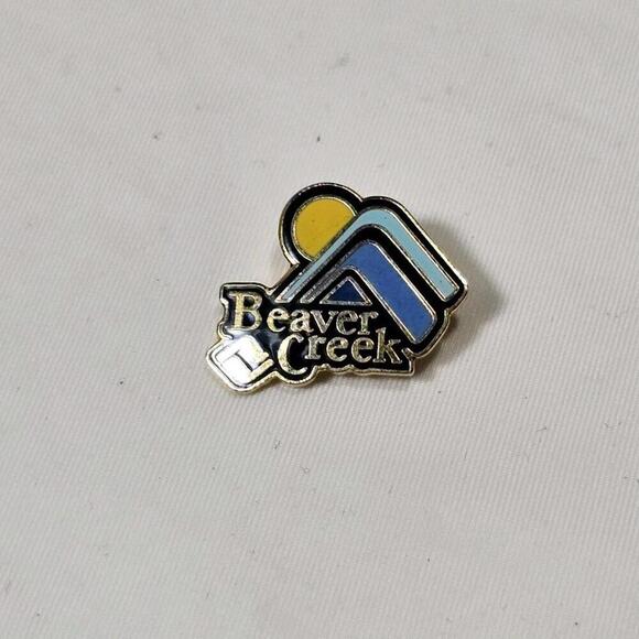 Other - Vtg Beaver Creek Souvenir Enamel Lapel Hat Pin Ski Resort Colorado